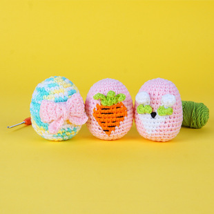 Pink Easter Egg (3 Pcs) Crochet Kit