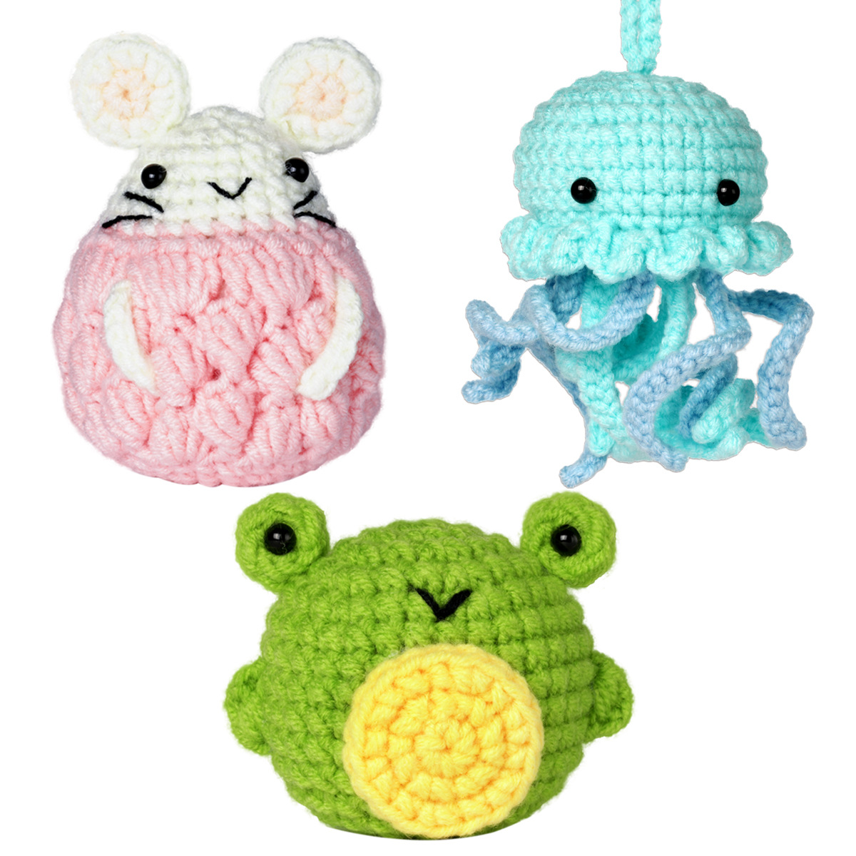 Crochet Kit For Beginners - 3 PCS